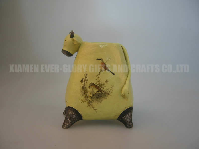 COW WITH FLOWER PATTERN (CANDLEHOLDER)
